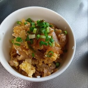 豚肉の卵とじ丼！肉を変えてちょっとリッチに♪